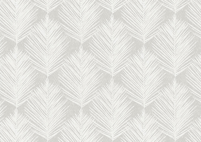 Gentle Palm, Warm Grey - Motorised Roman Blind - Image 7